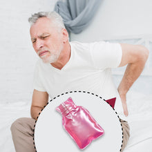 Simple Pink Small Hot Water Bag with Cover for Pain Relief