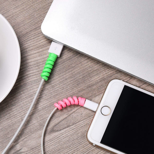 Spiral Charger Cable Protector for All Universal Cable (Pack of 10)